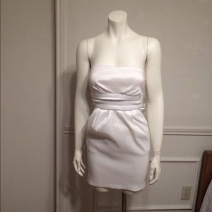 Strapless mini dress